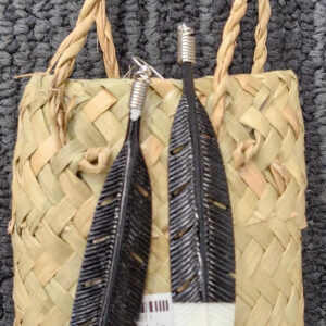 DB Huia Feather Earring 80mm ME64