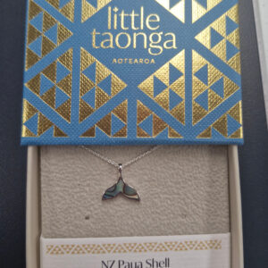 S/S Paua Whale Fluke Necklace