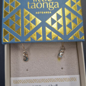 S/S & Paua Twist Earring